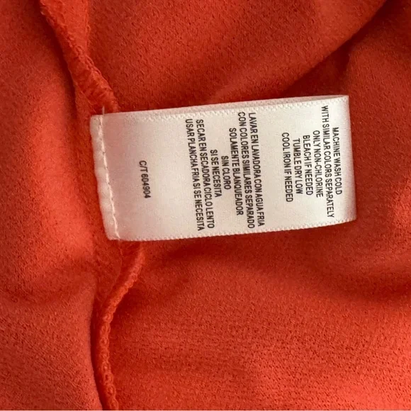 Gabby Skye Orange‎ Sheath Dress with Bell Sleeves - Picture 6 of 6